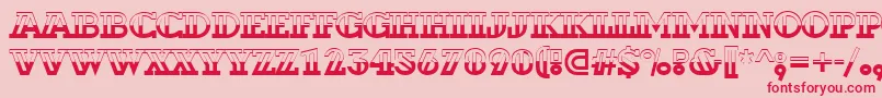 ADexterbw Font – Red Fonts on Pink Background