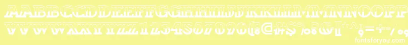 ADexterbw Font – White Fonts on Yellow Background