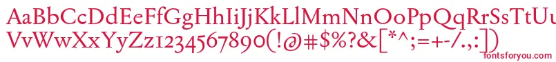 JannonTModerneOt Font – Red Fonts