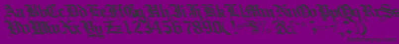 Boobshelltext125Bold Font – Black Fonts on Purple Background