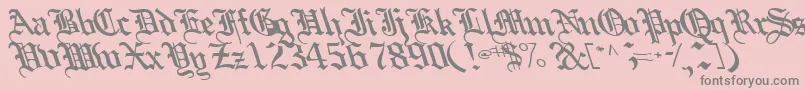 Boobshelltext125Bold Font – Gray Fonts on Pink Background