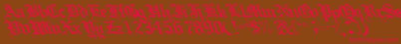 Boobshelltext125Bold Font – Red Fonts on Brown Background