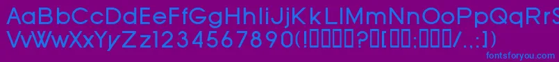 SfOldRepublic Font – Blue Fonts on Purple Background