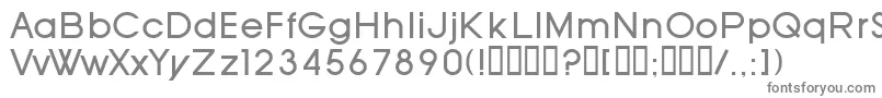 SfOldRepublic-fontti – harmaat kirjasimet valkoisella taustalla