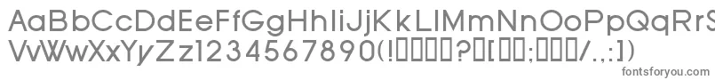 フォントSfOldRepublic – 白い背景に灰色の文字