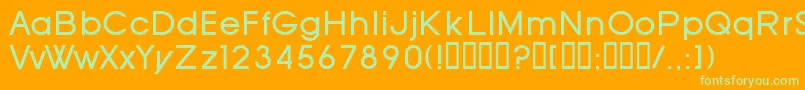 SfOldRepublic Font – Green Fonts on Orange Background