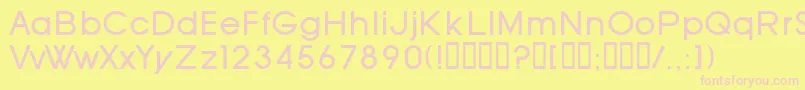 SfOldRepublic Font – Pink Fonts on Yellow Background