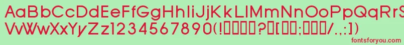 SfOldRepublic Font – Red Fonts on Green Background
