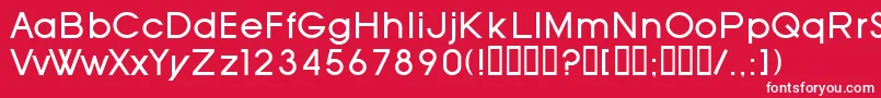 Czcionka SfOldRepublic – białe czcionki na czerwonym tle