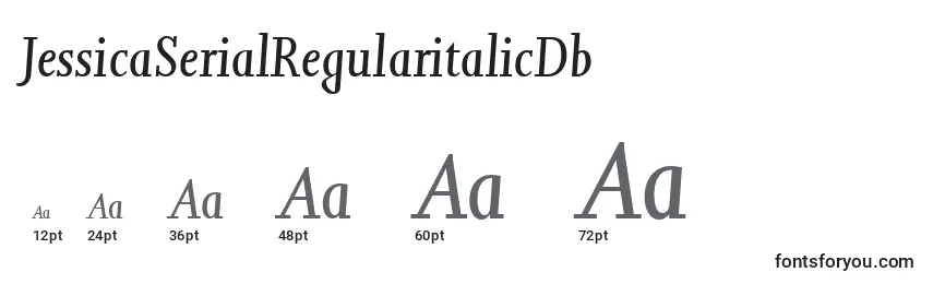 JessicaSerialRegularitalicDb Font Sizes