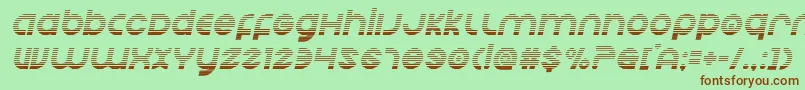 Echostationgradital Font – Brown Fonts on Green Background