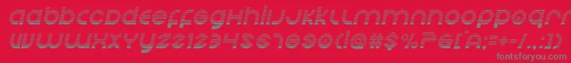 Echostationgradital Font – Gray Fonts on Red Background