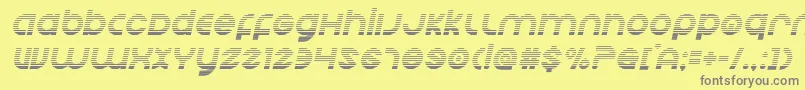 Echostationgradital Font – Gray Fonts on Yellow Background
