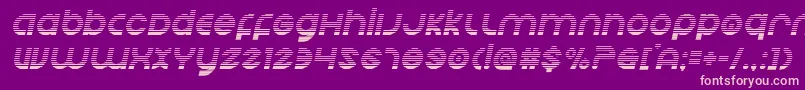 Echostationgradital Font – Pink Fonts on Purple Background