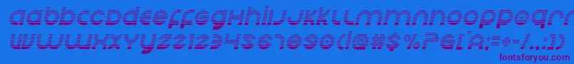 Echostationgradital Font – Purple Fonts on Blue Background
