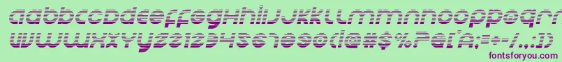 Echostationgradital Font – Purple Fonts on Green Background