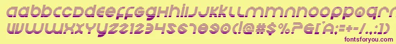 Echostationgradital Font – Purple Fonts on Yellow Background