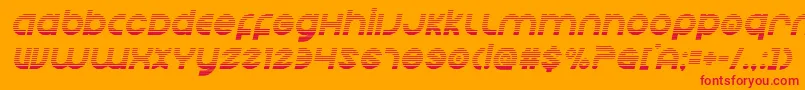 Echostationgradital Font – Red Fonts on Orange Background
