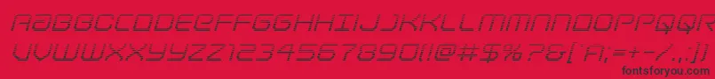 Lightbrigadegradital Font – Black Fonts on Red Background