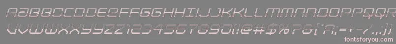 Lightbrigadegradital Font – Pink Fonts on Gray Background