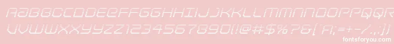 Lightbrigadegradital Font – White Fonts on Pink Background