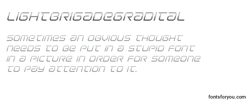 Lightbrigadegradital Font