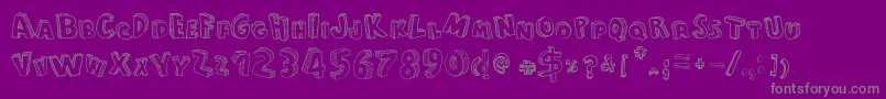 FromCartoonBlocks Font – Gray Fonts on Purple Background