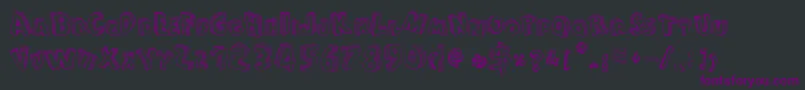 FromCartoonBlocks Font – Purple Fonts on Black Background