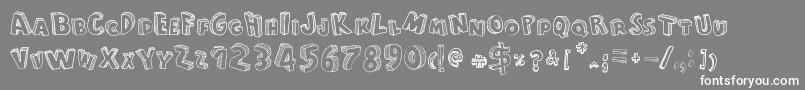 FromCartoonBlocks Font – White Fonts on Gray Background