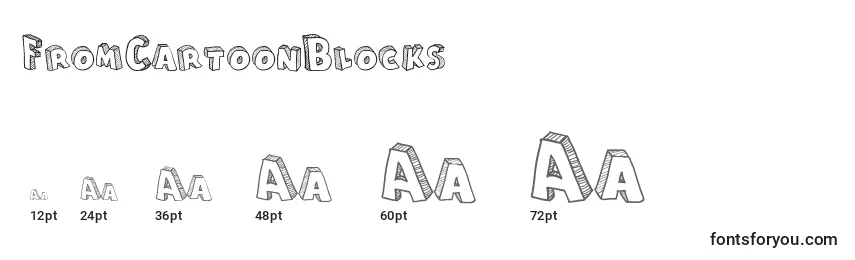 Размеры шрифта FromCartoonBlocks