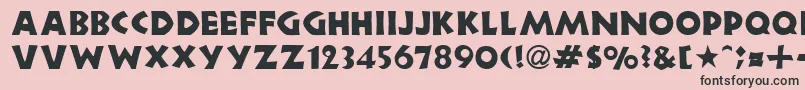 NeulandRegularDb Font – Black Fonts on Pink Background