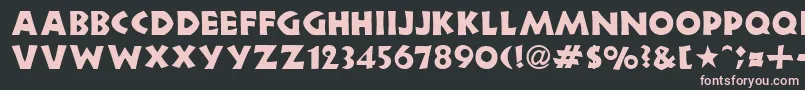 NeulandRegularDb Font – Pink Fonts on Black Background