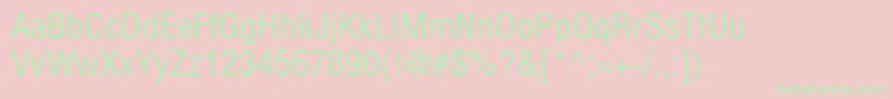 Helioscond Font – Green Fonts on Pink Background