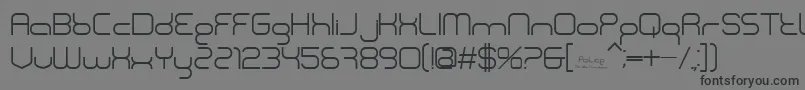 BnPolice-Schriftart – Schwarze Schriften auf grauem Hintergrund