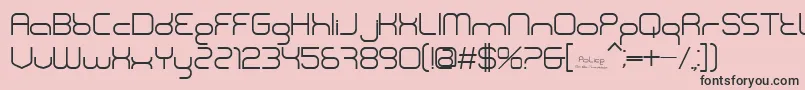 BnPolice Font – Black Fonts on Pink Background