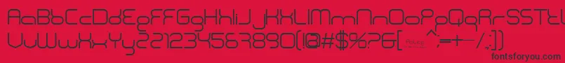 BnPolice Font – Black Fonts on Red Background