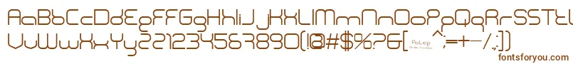 Шрифт BnPolice – коричневые шрифты на белом фоне