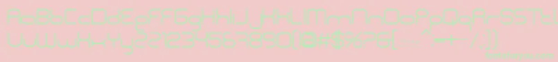 BnPolice Font – Green Fonts on Pink Background