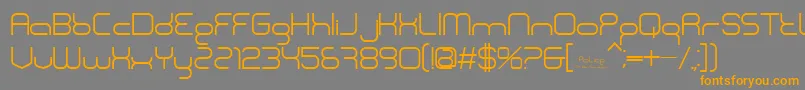 BnPolice-Schriftart – Orangefarbene Schriften auf grauem Hintergrund