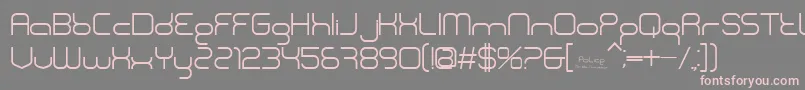 BnPolice Font – Pink Fonts on Gray Background