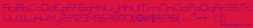 BnPolice Font – Purple Fonts on Red Background