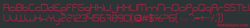 BnPolice Font – Red Fonts on Black Background