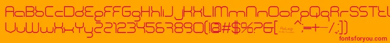 BnPolice Font – Red Fonts on Orange Background