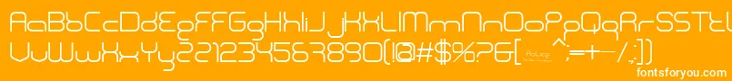 BnPolice Font – White Fonts on Orange Background