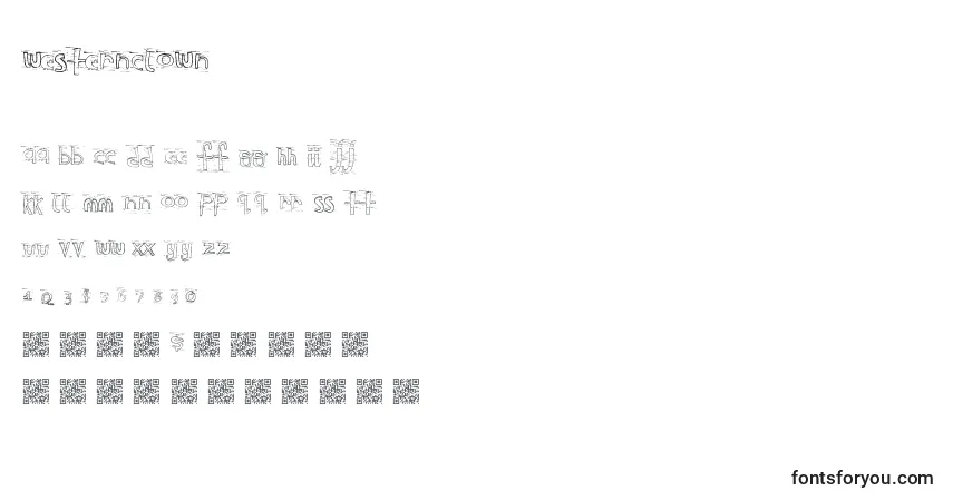 Шрифт Westernclown – алфавит, цифры, специальные символы