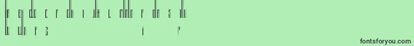 Organix Font – Black Fonts on Green Background