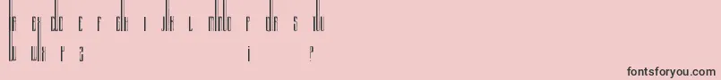 Organix Font – Black Fonts on Pink Background