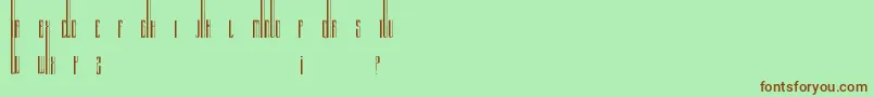 Organix Font – Brown Fonts on Green Background