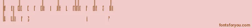 Organix Font – Brown Fonts on Pink Background