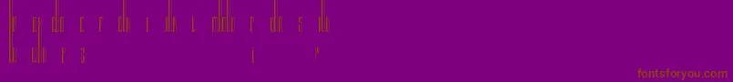 Organix Font – Brown Fonts on Purple Background